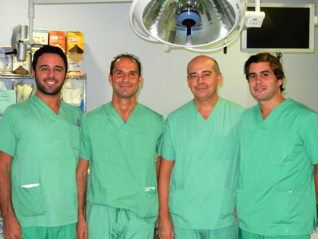 Cirujanos del Intituto Quirurgico de Andalucía