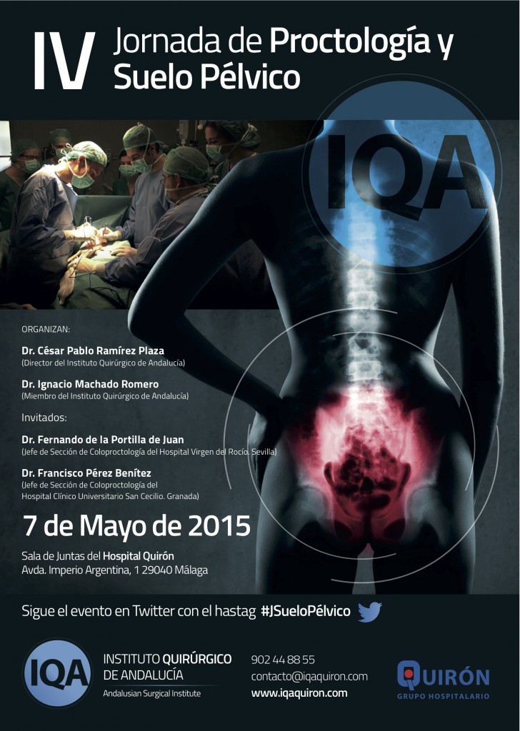 Cartel IV Jornada Proctología y Cirugía de Suelo Pélvico